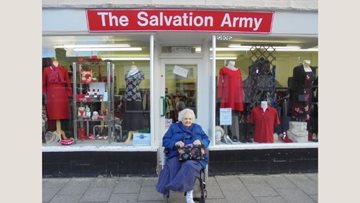 Whittlesey care home Resident volunteers at local Salvation Army